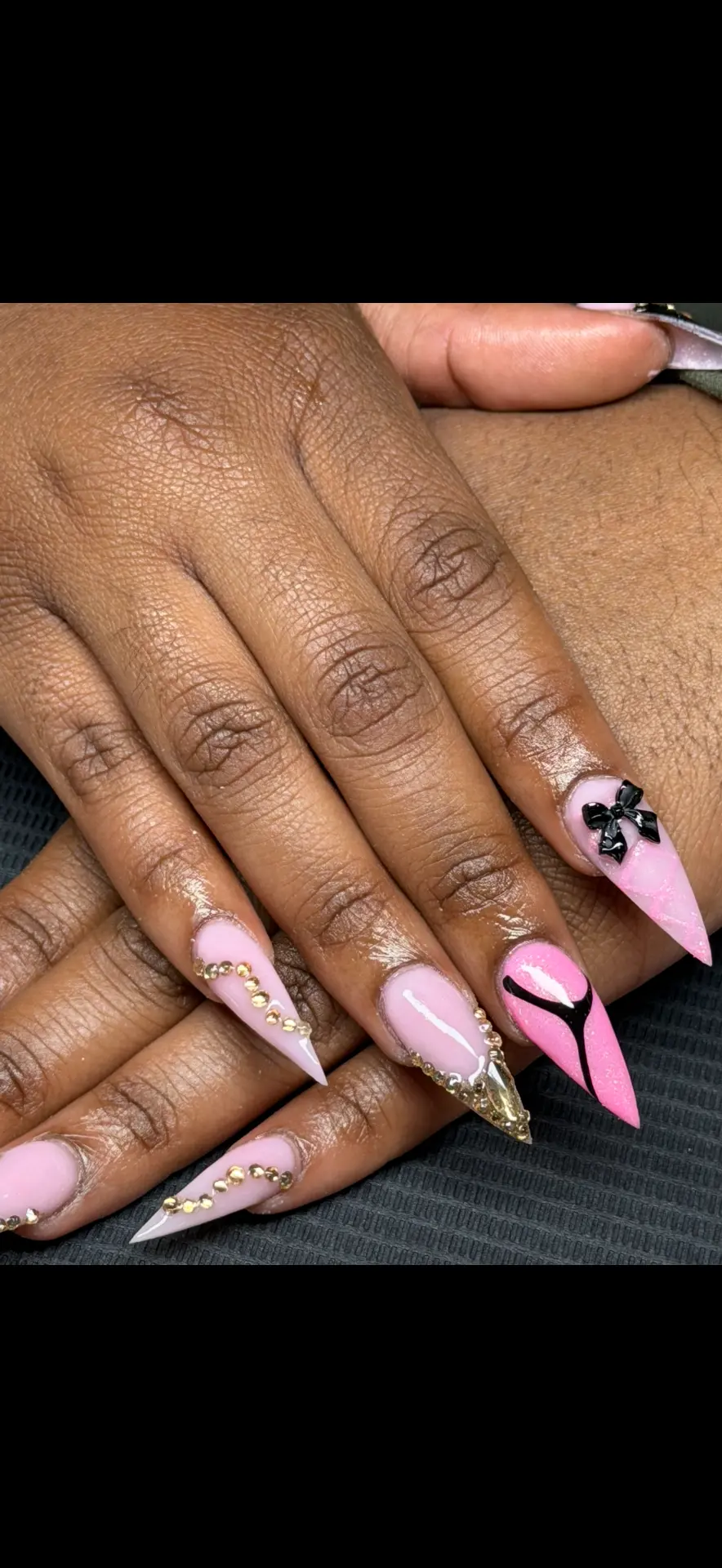 Pink stiletto full set by Serin
